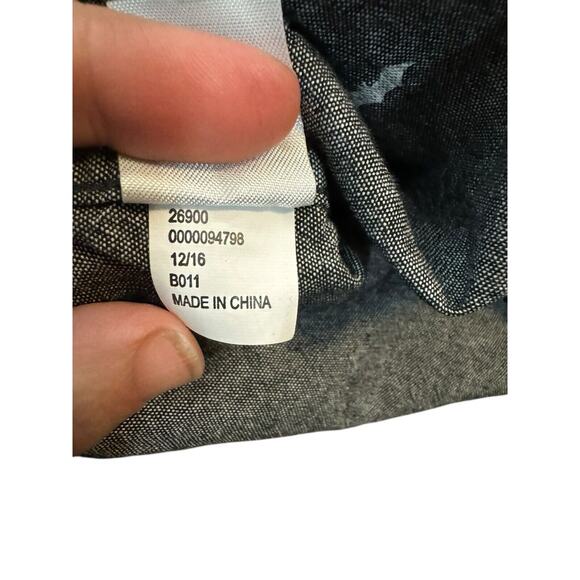 Batman Mens Gray Bat Symbol Short Sleeve Button-Down Shirt Medium - Picture 5 of 6